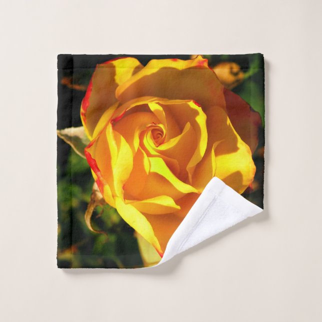 Orange rose wash cloth (Wash Cloth)