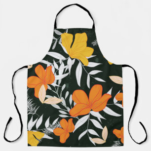 Orange Roses: Abstract Botanical. Apron