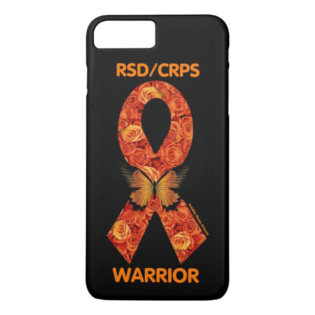 Orange Roses/Butterfly...RSD/CRPS Case-Mate iPhone Case (Back)