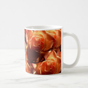 orange roses mug