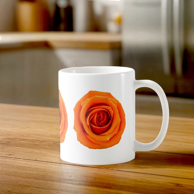 Orange Roses Mug (Mug with orange roses)