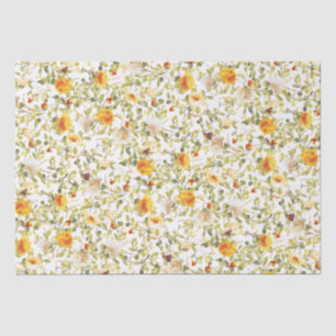 Orange Roses Victorian Inspired Tissue Paper