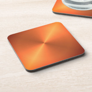 Orange Rust Shine Coaster