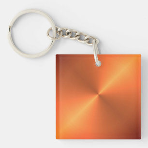 Orange Rust Shine Keychain