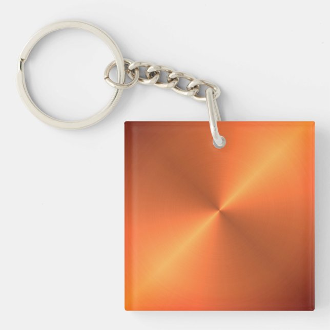 Orange Rust Shine Keychain (Front)