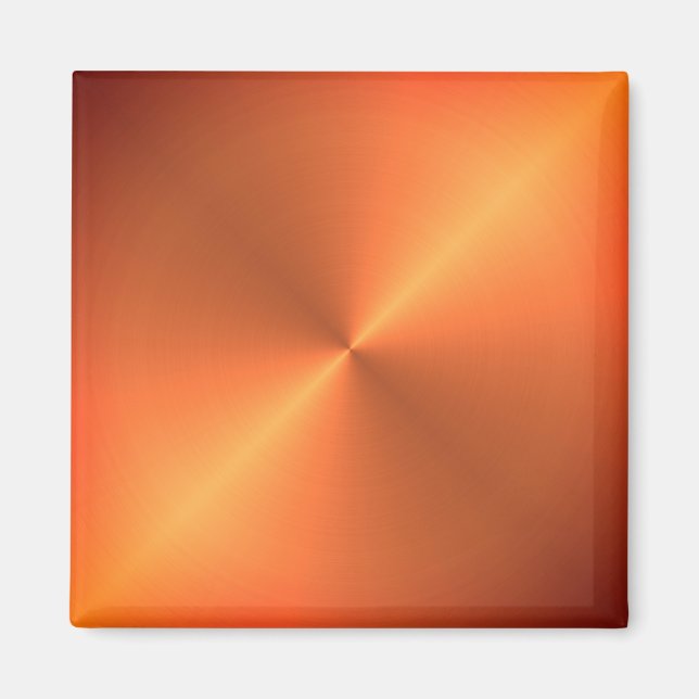 Orange Rust Shine Magnet (Front)
