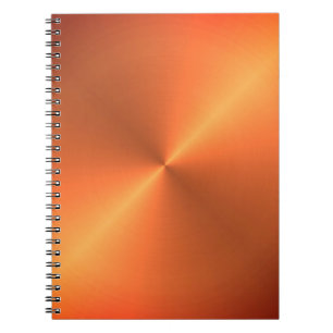 Orange Rust Shine Notebook