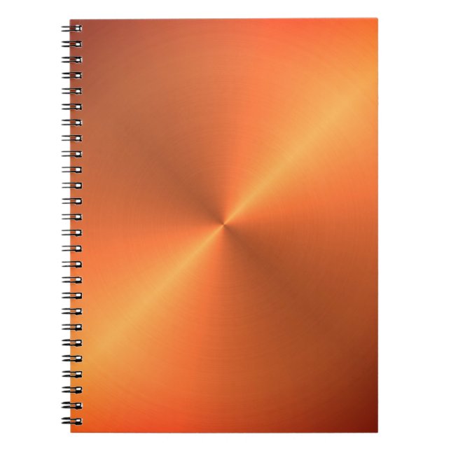 Orange Rust Shine Notebook (Front)