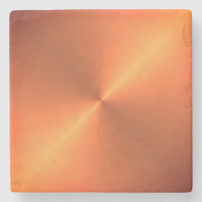 Orange Rust Shine Stone Coaster (Front)