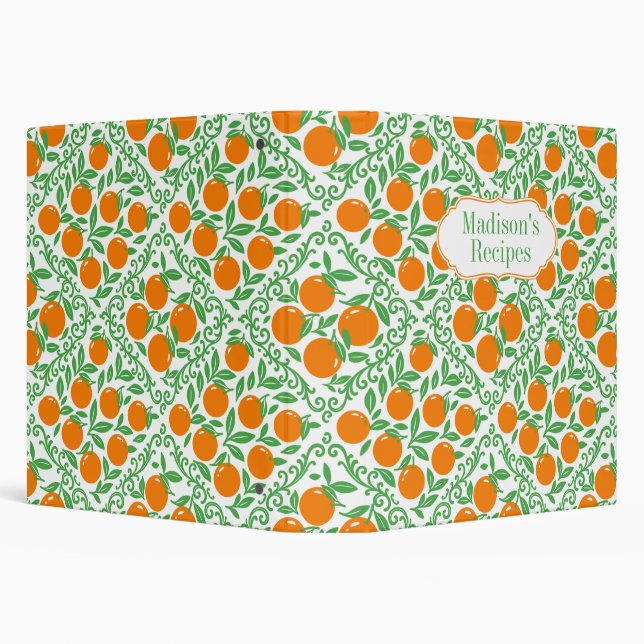 Orange Rustic Farmhouse French Country Recipe Binder (Background)