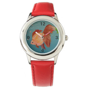 Orange Ryukin Goldfish Watch