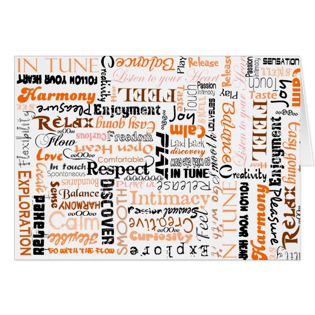 Orange Sacral Chakra Positive Affirmations (Front Horizontal)