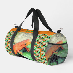 Orange Salamander Animal Personalized  Duffle Bag