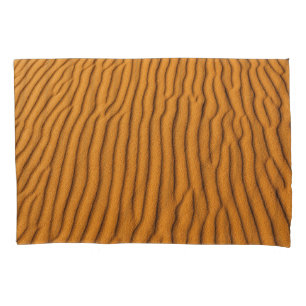 Orange Sand Dune: Abstract Texture Pillowcase