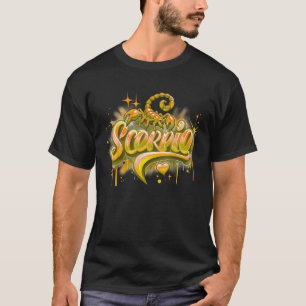 Orange Scorpio Zodiac Star Sign T-Shirt