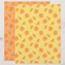Orange Scrapbook Paper