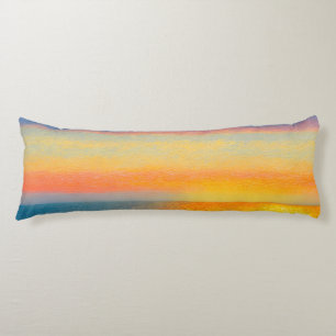Orange Sea Sunset Body Pillow