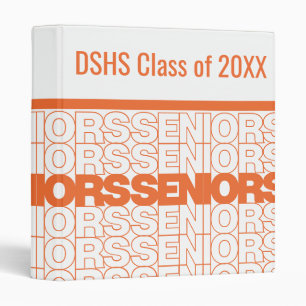 Orange Seniors Seniors Seniors Binder