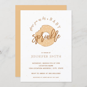 Orange Sherbert Baby Sprinkle Invitation