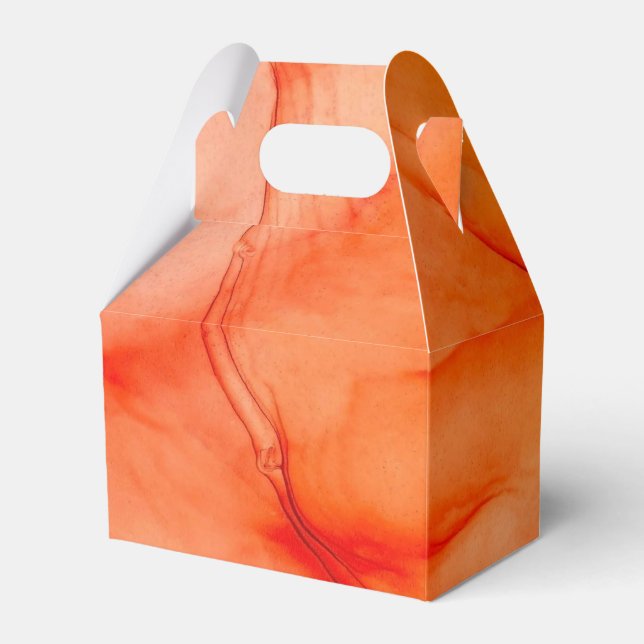 Orange Sherbet Favor Box (Front Side)