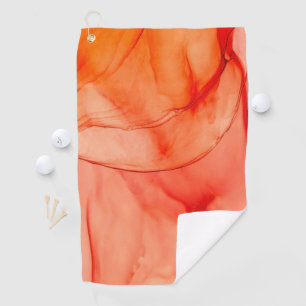 Orange Sherbet Golf Towel