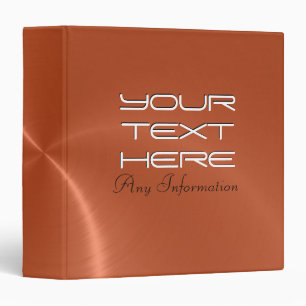 Orange shiny stainless steel metal binders
