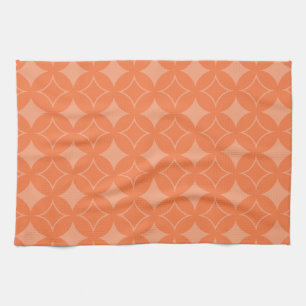 Orange shippo kitchen towel