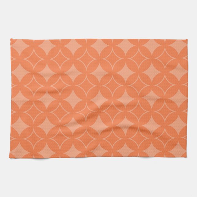 Orange shippo kitchen towel (Horizontal)