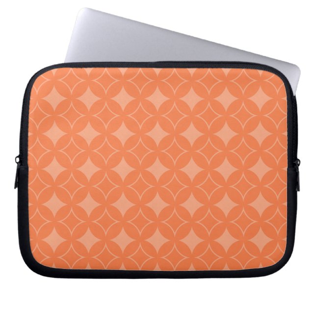 Orange shippo laptop sleeve (Front)