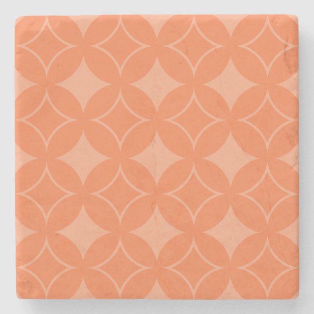 Orange shippo stone coaster (Front)
