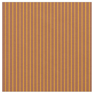 Orange & Sienna Pattern of Stripes Fabric