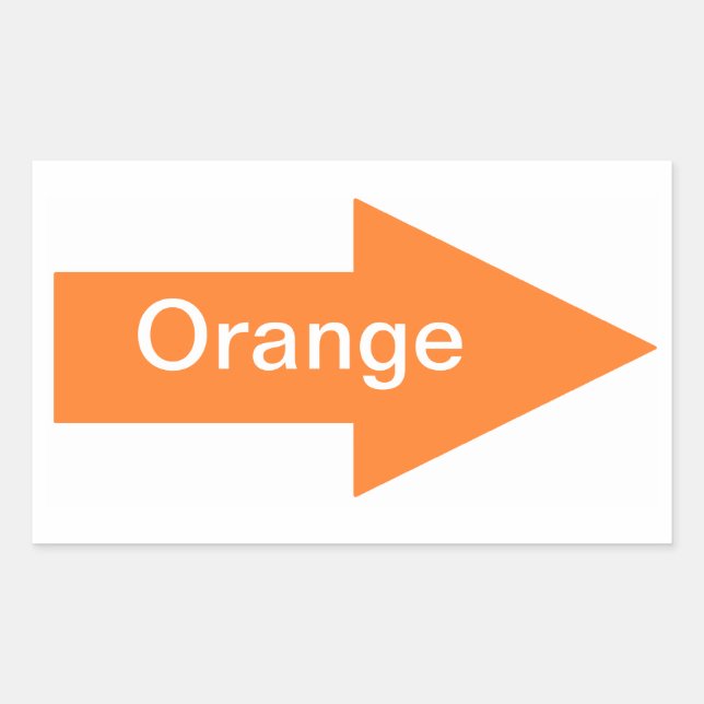 Orange Sign Sticker (Front)