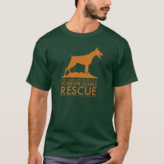 Orange Silhouette Forever Dobes Tee Shirt