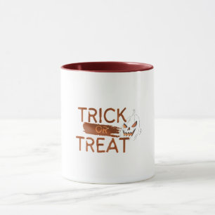 Orange Simple Trick or Threat Mug