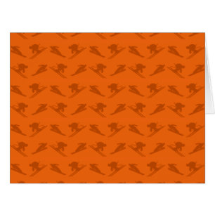 Orange ski pattern