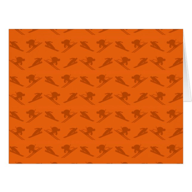 Orange ski pattern (Front Horizontal)