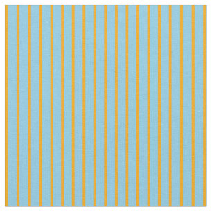 Orange & Sky Blue Coloured Pattern of Stripes Fabric