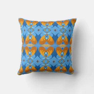 Orange Sky Reversable Throw Pillow
