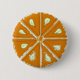 Orange Slice 2 Inch Round Button