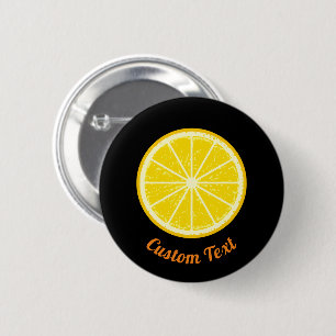 Orange Slice 2 Inch Round Button