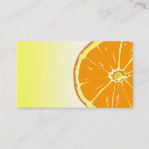 Orange slice business card template