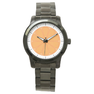 Orange Slice Fruity Design Watch