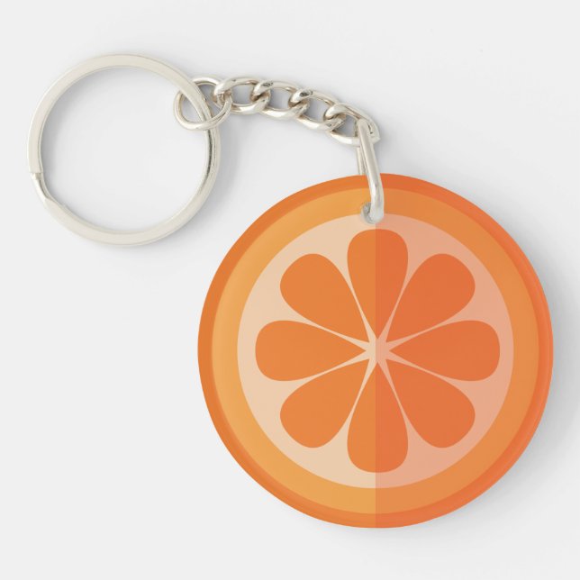 Orange Slice Key-chain Keychain (Front)
