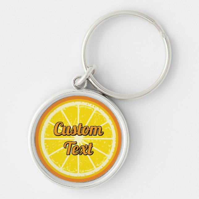 Orange Slice Keychain (Front)