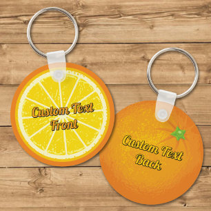 Orange Slice Keychain
