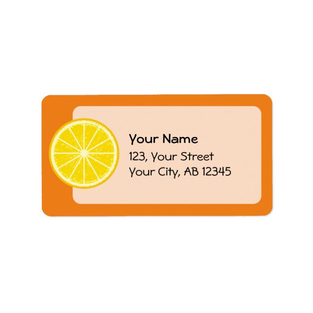 Orange Slice Label (Front)
