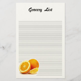 Orange Slice Lined Stationery
