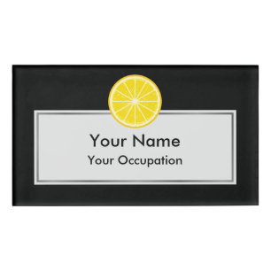 Orange Slice Name Tag