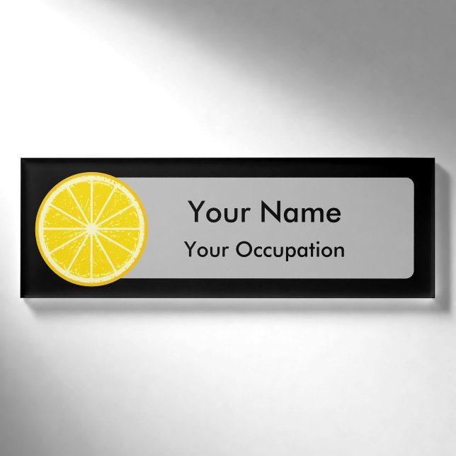 Orange Slice Name Tag (Front)