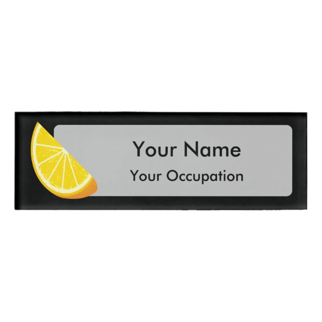 Orange Slice Name Tag (Front)